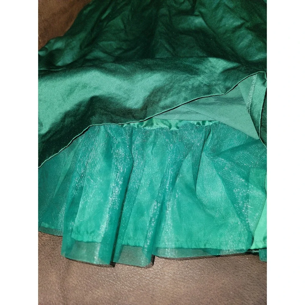 Gymboree‎ cherished traditions holiday Christmas green lined dress size 9